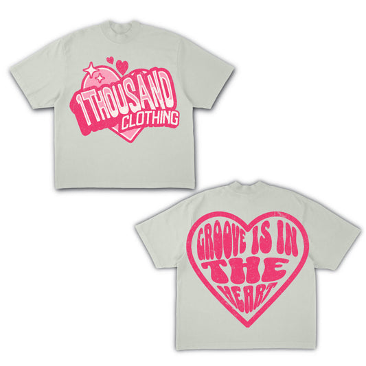 Pink Groove T-shirt (White)
